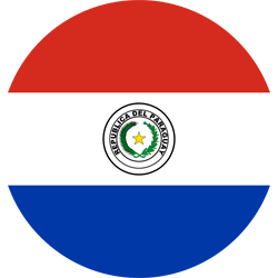 banderita redonda de Paraguay
