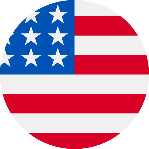 banderita redonda de Estados Unidos